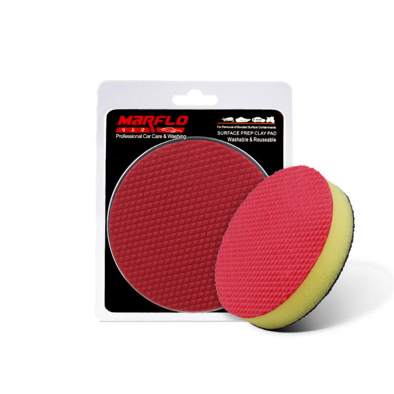 Accept custom 100mm magic clay pad, clay disco pad for car washing to removal contaminants from car paints