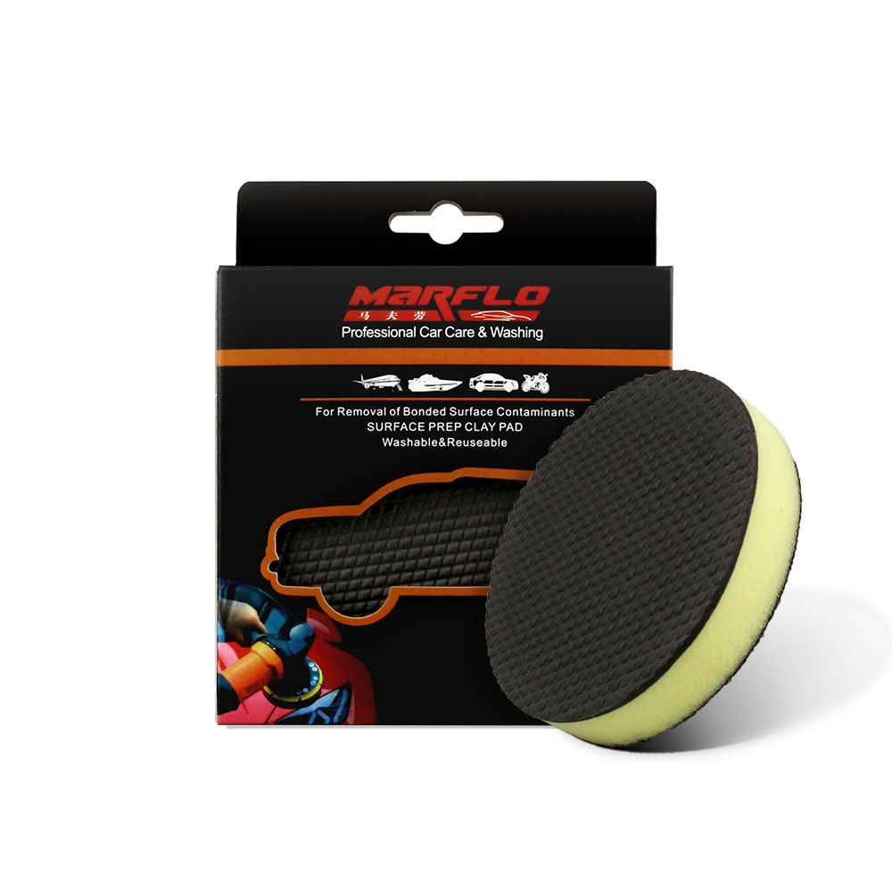 Accept custom 100mm magic clay pad, clay disco pad for car washing to removal contaminants from car paints