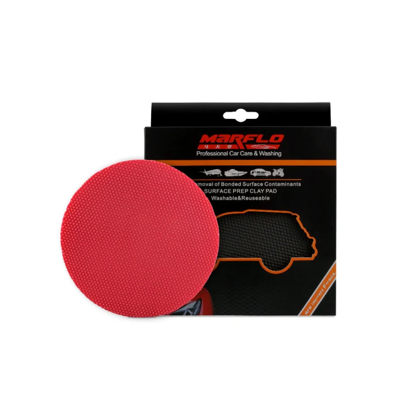 Accept custom 5" 130 mm magic clay disco pad, speed clay pad for car washing to removal contaminants from car paints