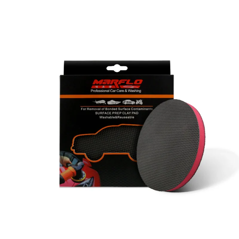 Accept custom 5" 130 mm magic clay disco pad, speed clay pad for car washing to removal contaminants from car paints