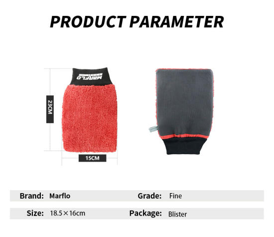 the clay mitt with cuff, give you different feeling for car washing
