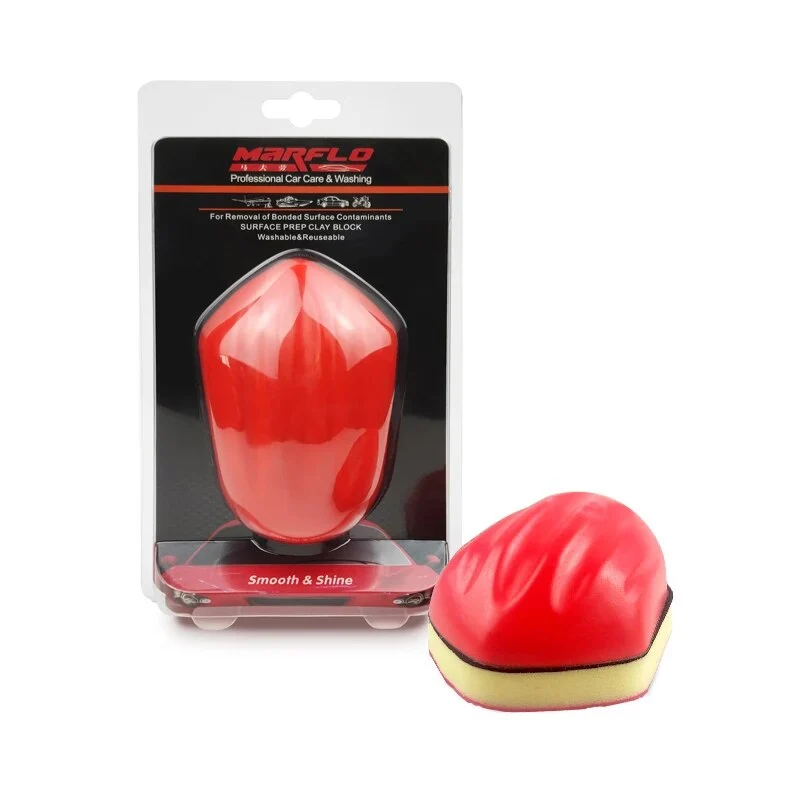 Marflo Car Care Paint Cleaner Magic Clay Bar Block Sponge Clay Pad Use Before Car Wax Paint Coating Supplies Auto Washing Tool