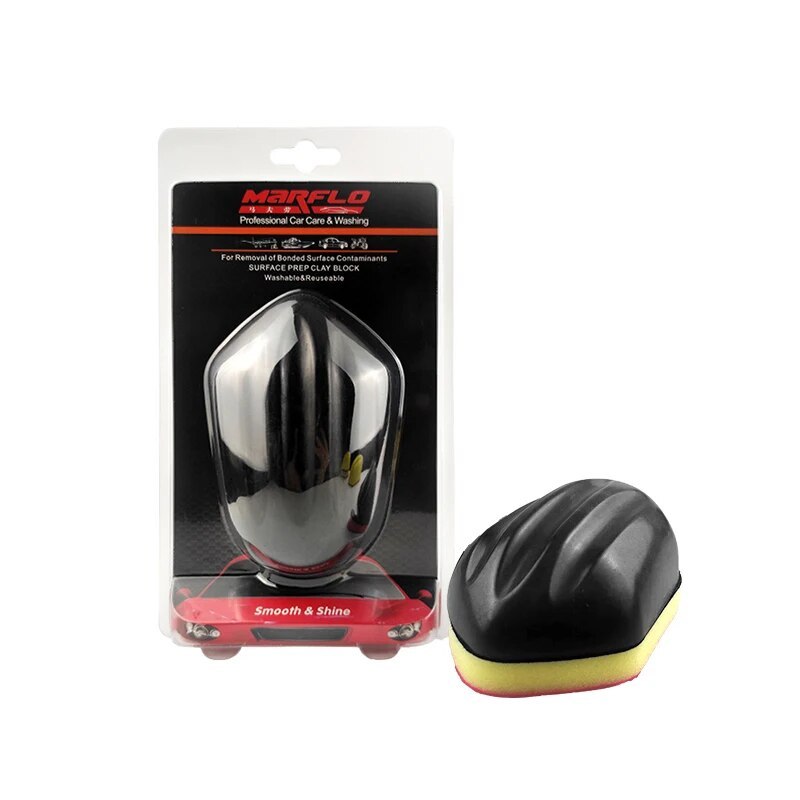 Marflo Car Care Paint Cleaner Magic Clay Bar Block Sponge Clay Pad Use Before Car Wax Paint Coating Supplies Auto Washing Tool