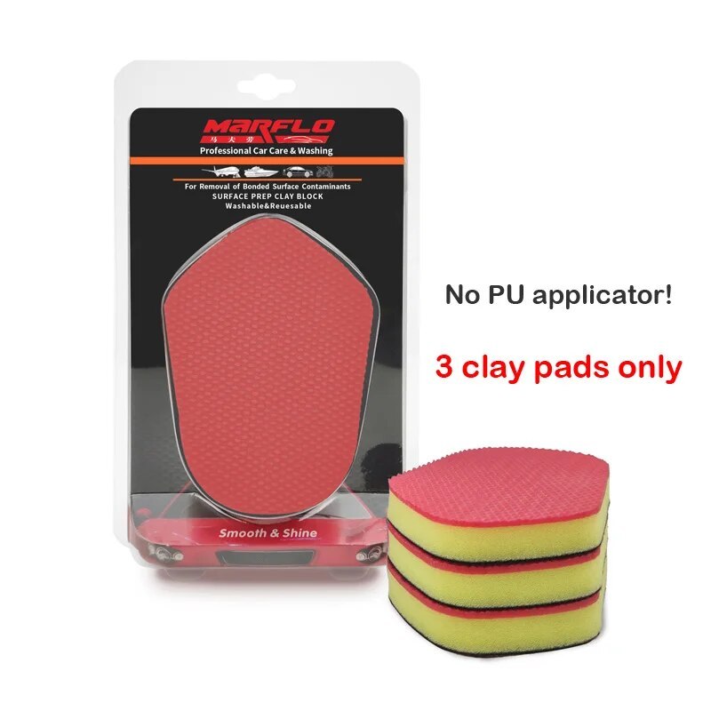 BT-6046 Car t Cleaner Magic Clay Ball Bar Block Sponge Clay Pad , It use before car wax paint coating supplies auto washing tool