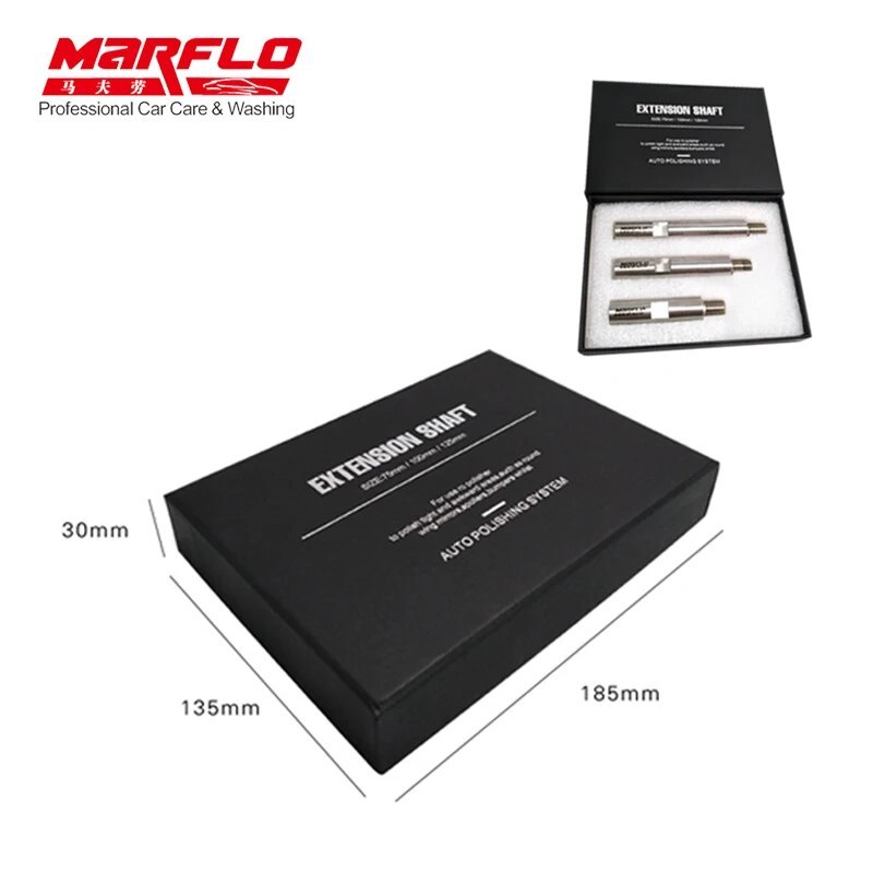 MARFLO Stainless Steel M14 Rotary Polisher Extension Shaft for Car Care Polishing Accessories Tools Auto Detailing