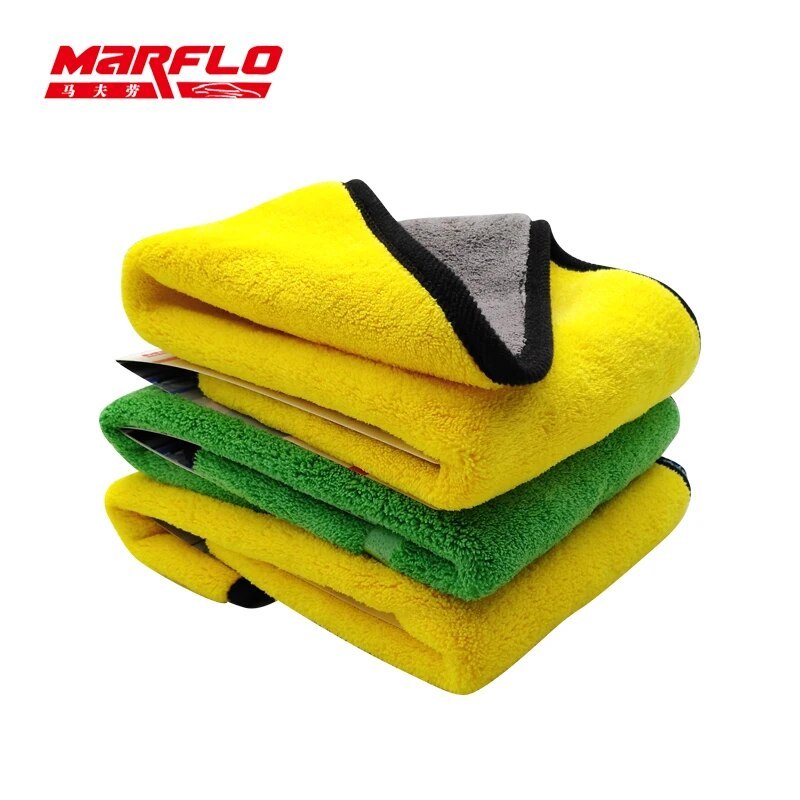 Marflo Car Wash Super Thick Microfiber Cloth Car Care Wax Polishing Detailing Towels