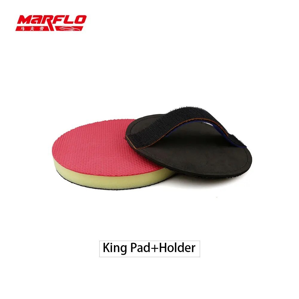 MARFLO Magic Clay Pad Bar Polishing Sponge handle Pad Auto Care Car Washing Cleaning With Retail Packing