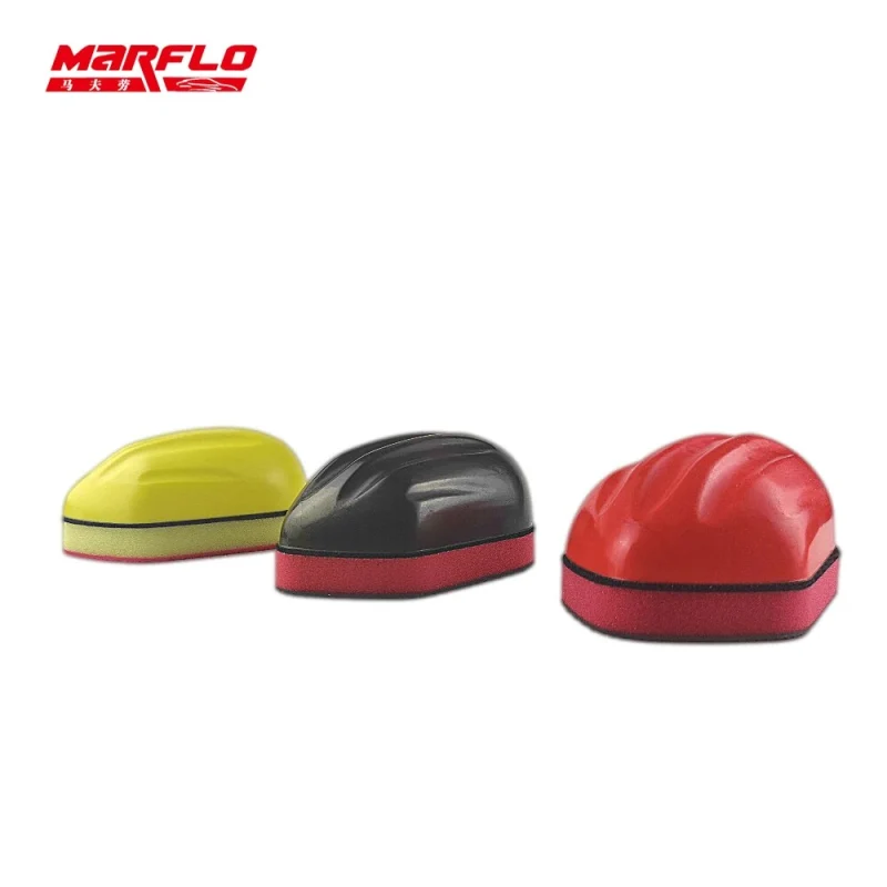 Marflo Car Care Paint Cleaner Magic Clay Bar Block Sponge Washer Pad Use Before Car Wax Paint Coating Supplies Auto Washing Tool