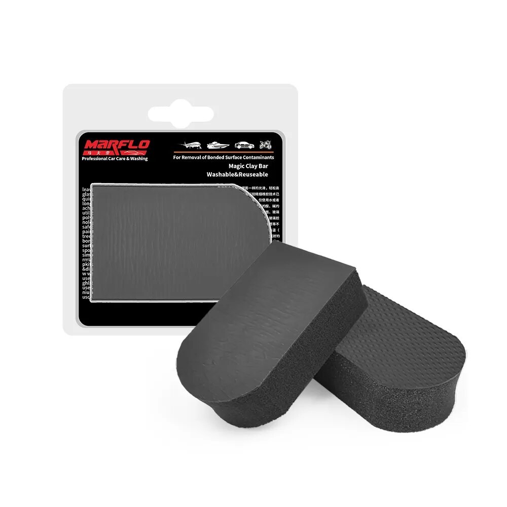 Auto Care Magic Clay Bar Pad Mitt Microfiber Towel Cloth Wash Cleaning Polishing Sponge Block Tools MARFLO By Brilliatech