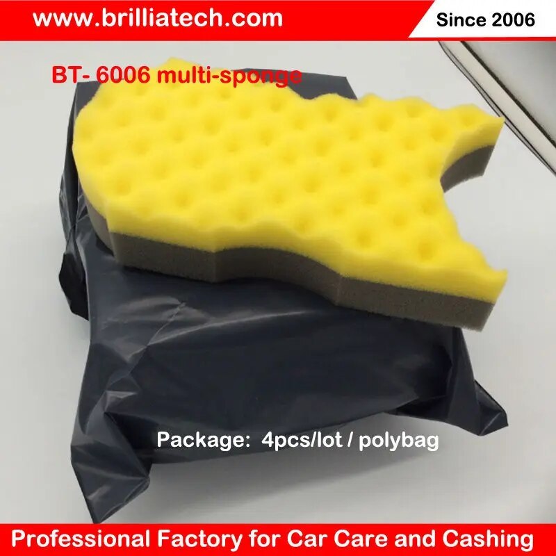Marflo Auto Care 4 Pieces Car Wash Sponges Block for Car Washer Windown Cleaning