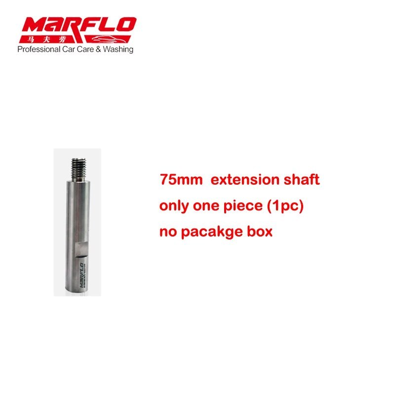 MARFLO Stainless Steel M14 Rotary Polisher Extension Shaft for Car Care Polishing Accessories Tools Auto Detailing