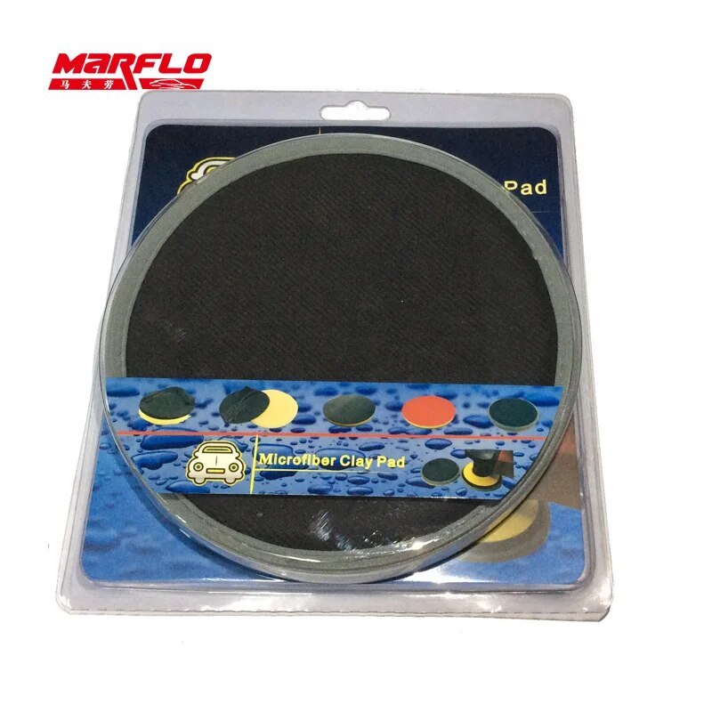 MARFLO Car Wash Polishing Sponge Pad Magic Clay Pad 170mm Sponge Buffer before Polish & Wax for Car Care Car Cleaning