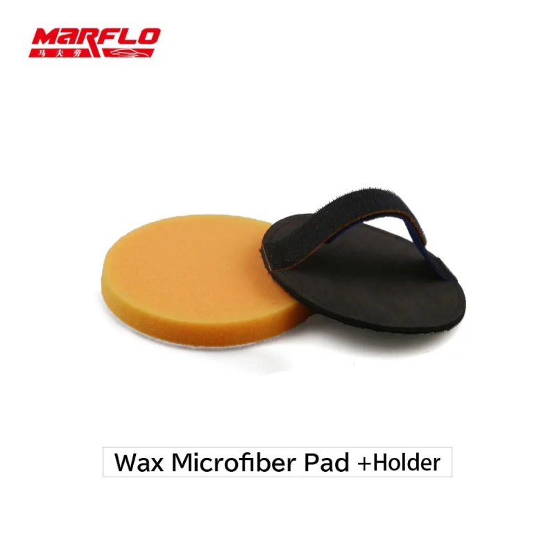MARFLO Magic Clay Pad Bar Polishing Sponge handle Pad Auto Care Car Washing Cleaning With Retail Packing