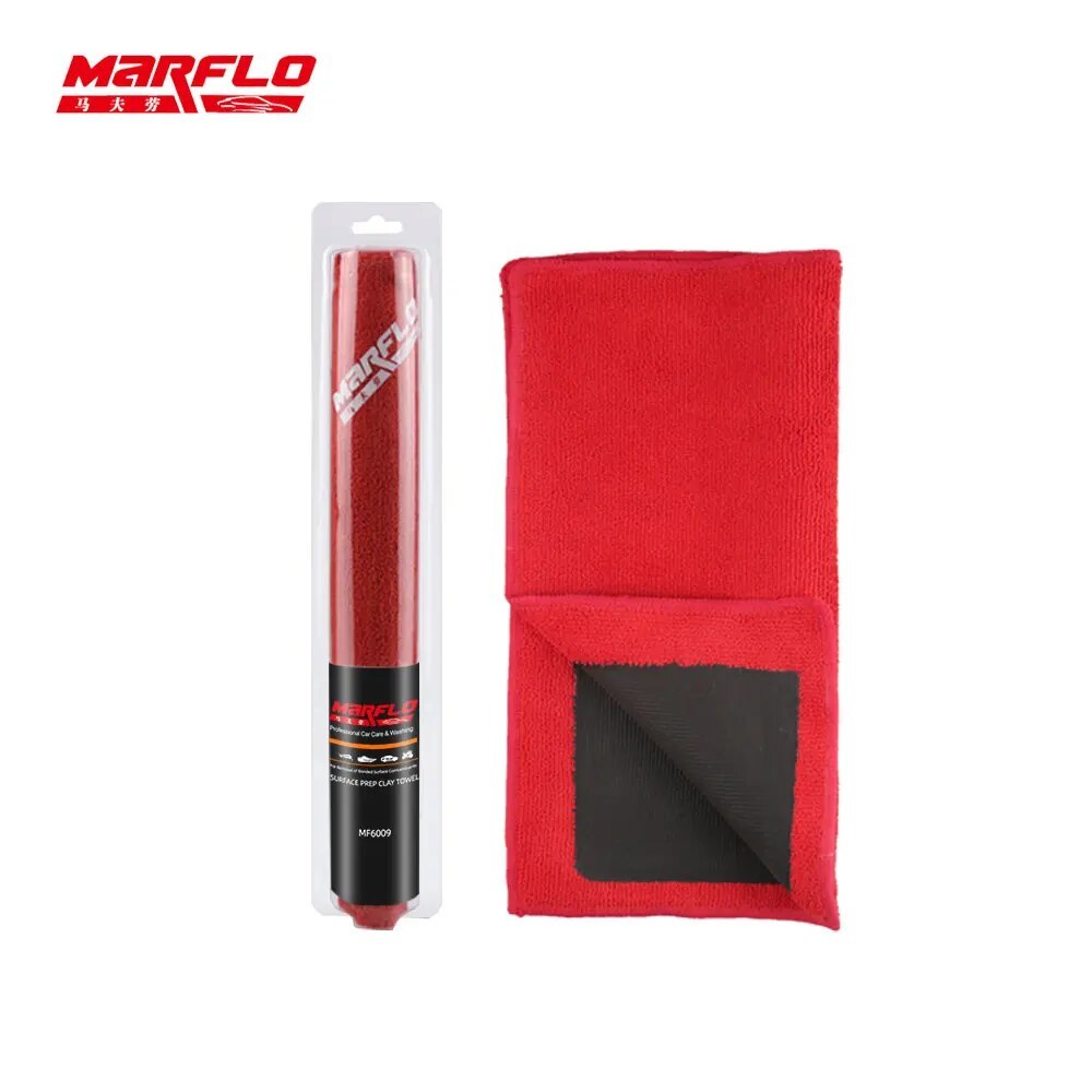 Bulk Sale Marflo Car Wash Magic Clay Bar Towel Cloth Microfiber Orange King Grade Auto Care Detail Bar Clean Paint Brilliatech