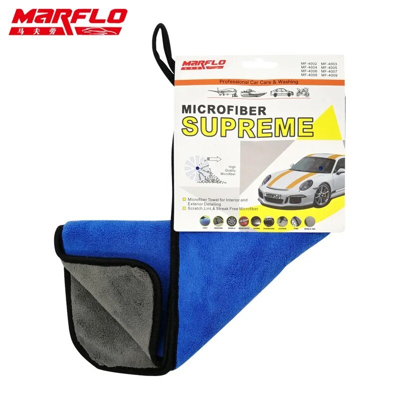 Marflo Car Wash Super Thick Microfiber Cloth Car Care Wax Polishing Detailing Towels