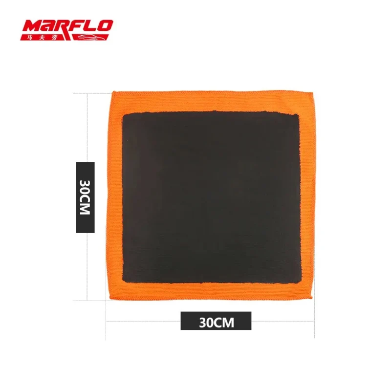 MARFLO Car Wash Magic Clay Towel Bar Cloth Microfiber Orange Edgeless Auto Care Detail Bar Clean Paint By Brilliatech