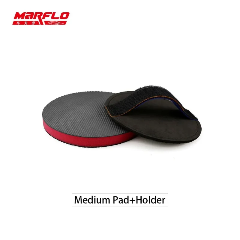 MARFLO Magic Clay Pad Bar Polishing Sponge handle Pad Auto Care Car Washing Cleaning With Retail Packing