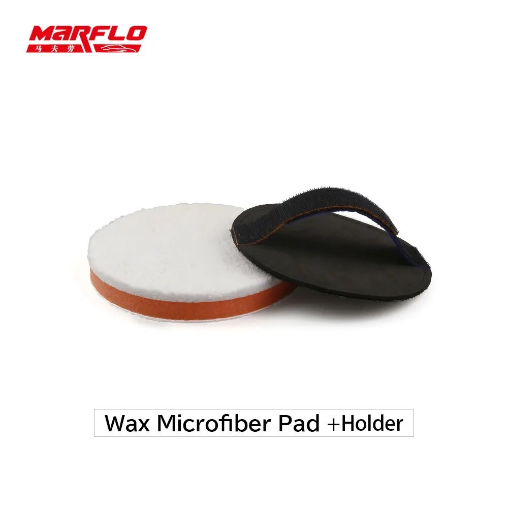 MARFLO Magic Clay Pad Bar Polishing Sponge handle Pad Auto Care Car Washing Cleaning With Retail Packing