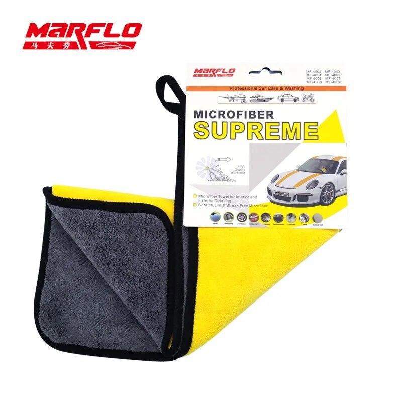Marflo Car Wash Super Thick Microfiber Cloth Car Care Wax Polishing Detailing Towels