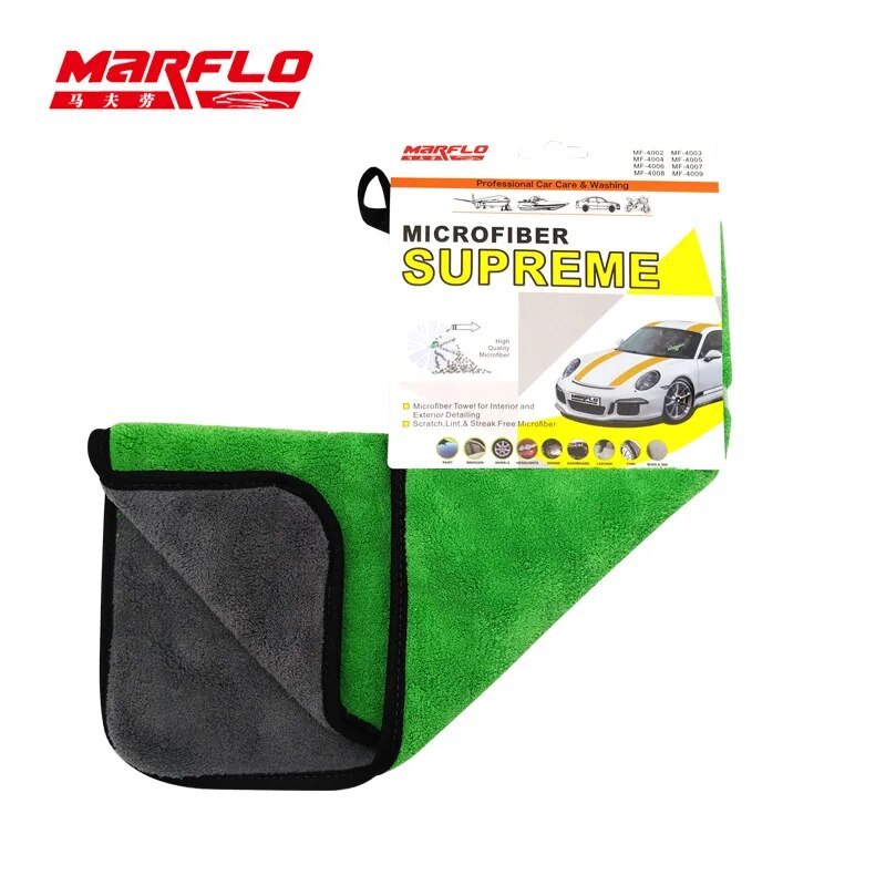 Marflo Car Wash Towel Car Cleaning Cloth Microfiber Towel Car Care Wax Polishing Detailing Towels
