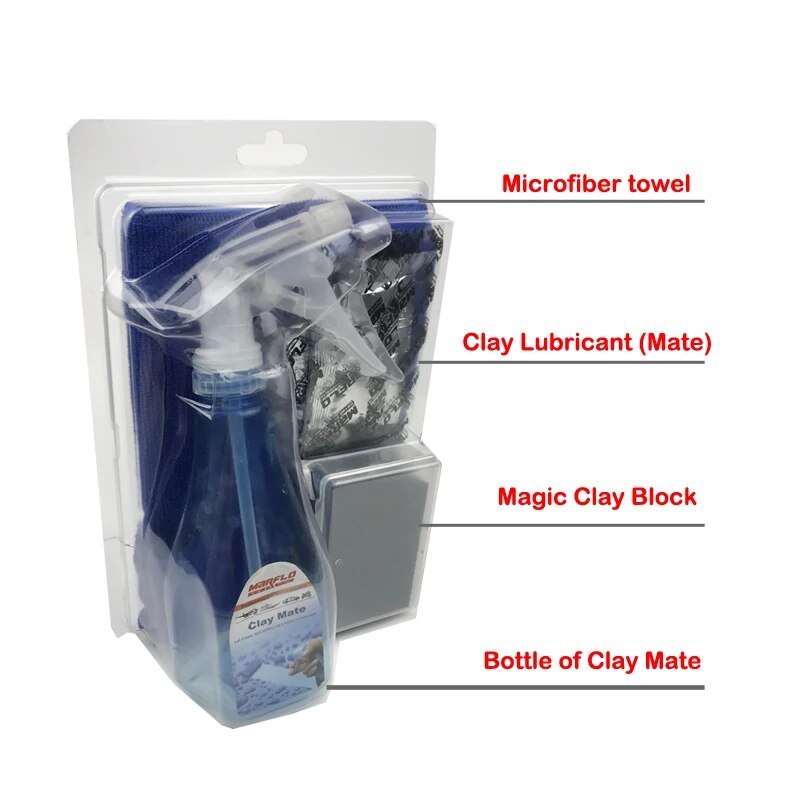 Nano Coating Towel Super Ceramic Paint Crystal Magic Clay Bar Block with Towel For Car Washing