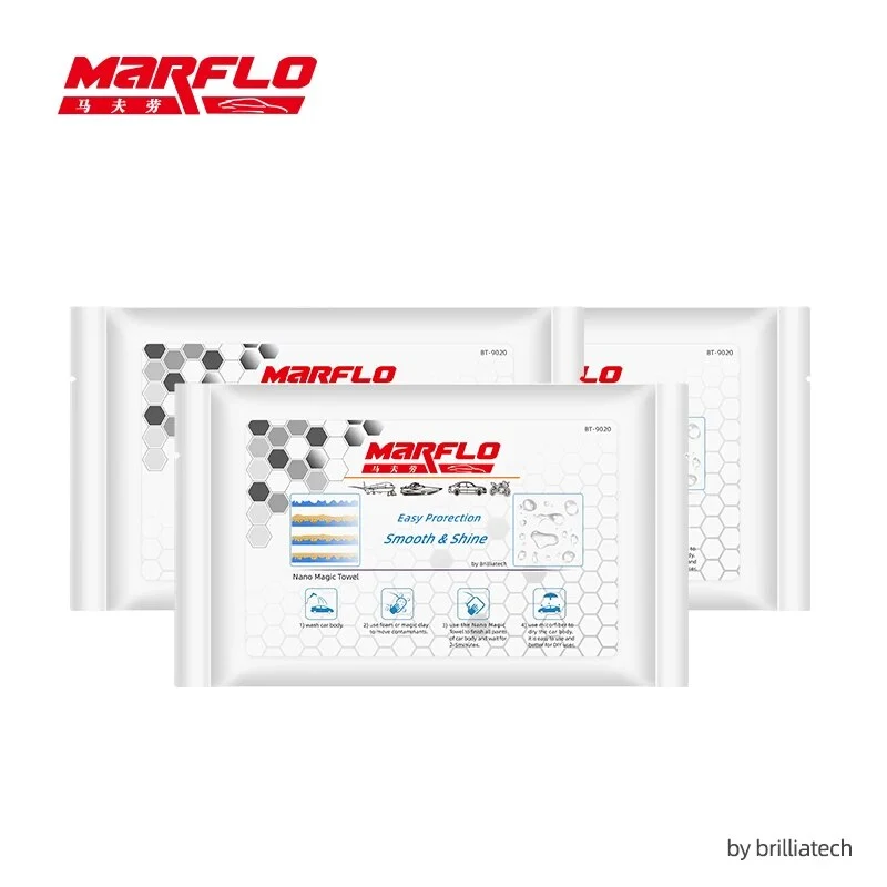 Marflo  Nano Coating Nano Ceramic Paint Crystal Magic Towel for Car Surface BT-9020