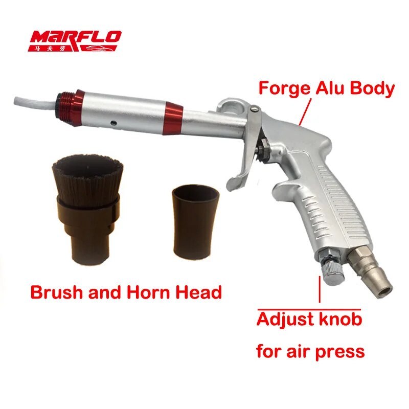 BT-7007A MARFLO Car Wash Gun Tornado Aluminium Alloy Air Regulator Clean Tornado Steel Bearing High Qaulity by Brilliatech