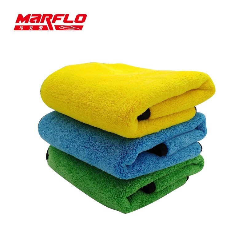Marflo Car Wash Towel Car Cleaning Cloth Microfiber Towel Car Care Wax Polishing Detailing Towels