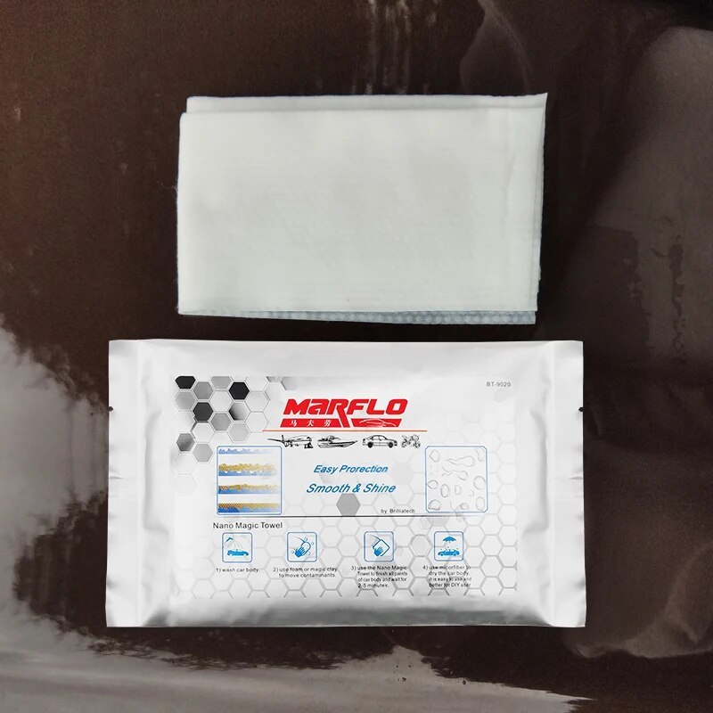 Marflo Nano Ceramic Coating Super Paint Crystal Material Magic Towel Car Washing BT-9020