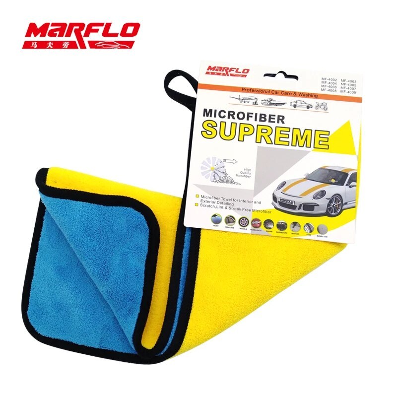 Marflo Car Wash Towel Car Cleaning Cloth Microfiber Towel Car Care Wax Polishing Detailing Towels