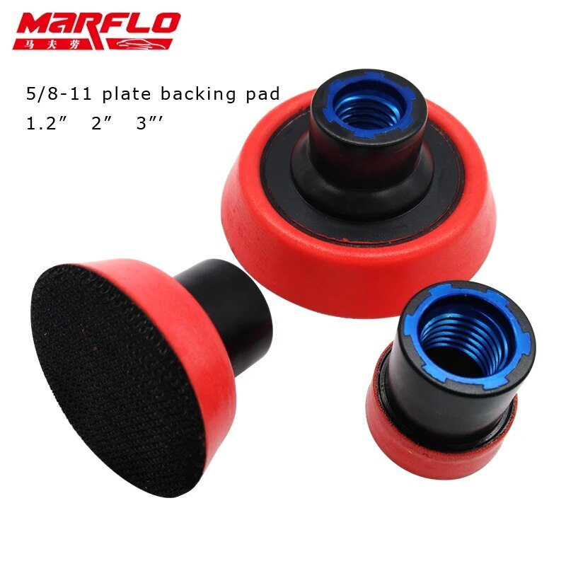 Marflo Sanding Backing Pad Plate Backing Pad M14 Thread M16 5/8-11 T1.2" 2" 3" 3size in one Package BT-70P123