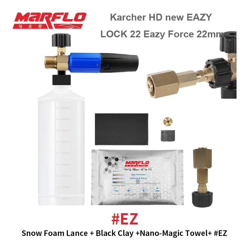 Marflo Snow Foam Gun Lance for Water Gun Lavor Karcher HDS Nilfisk Black&Decker Makita AR Blue Intersko