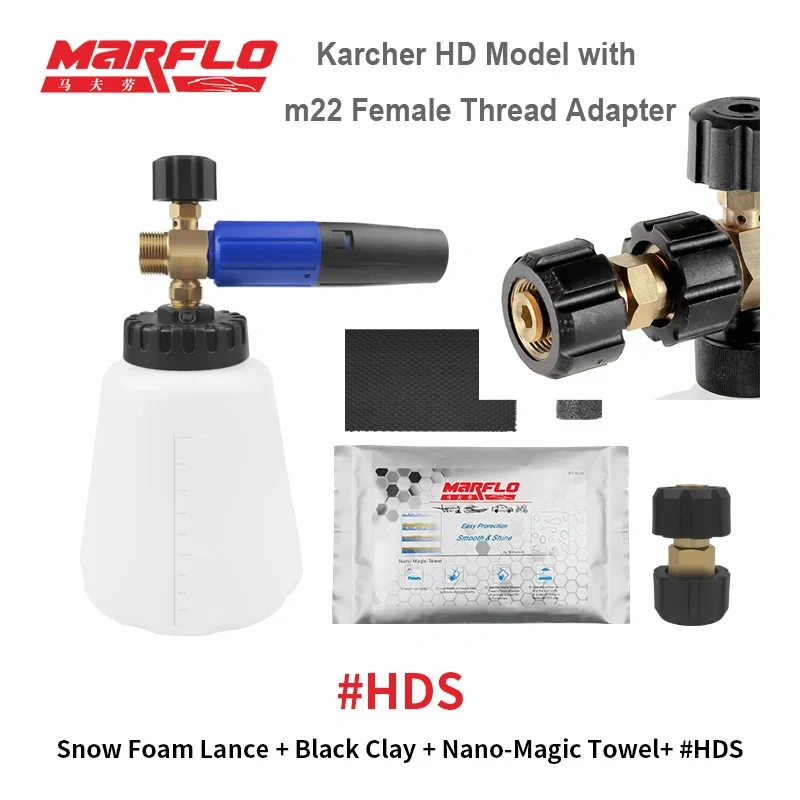 OEM Snow Foam Gun Lance for Water Gun Lavor Karcher HDS Nilfisk Black&Decker Makita AR Blue Intersko