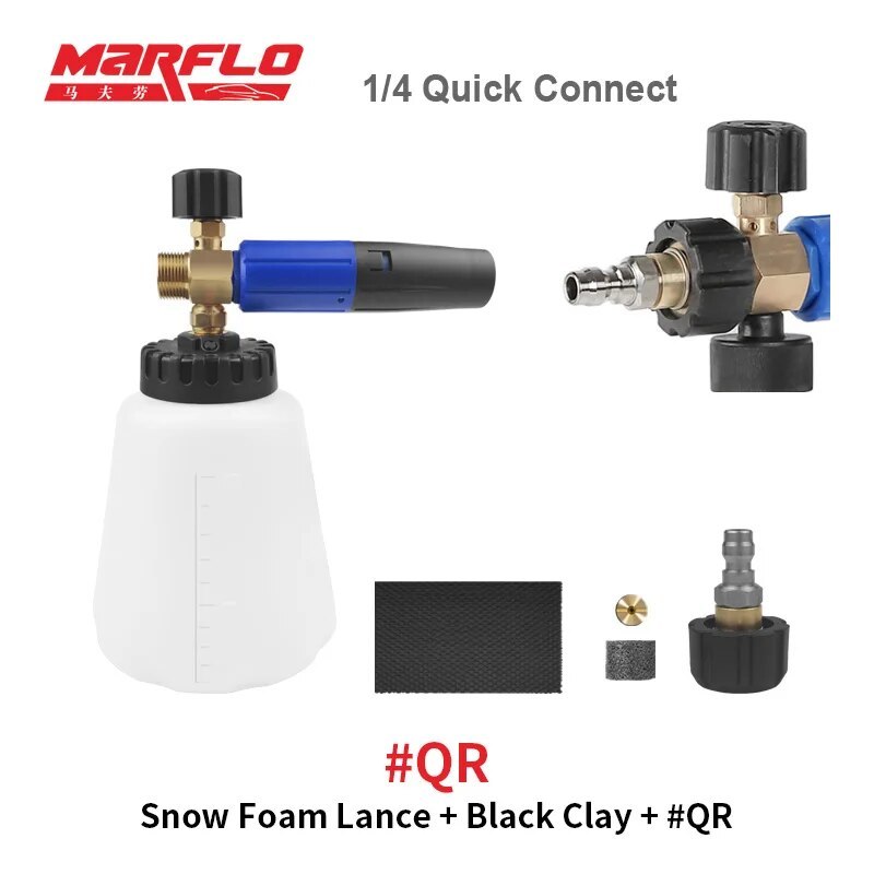 Marflo New Snow Foam Gun Lance for Water Gun Lavor Karcher HDS Nilfisk Black&Decker Makita AR Blue Intersko