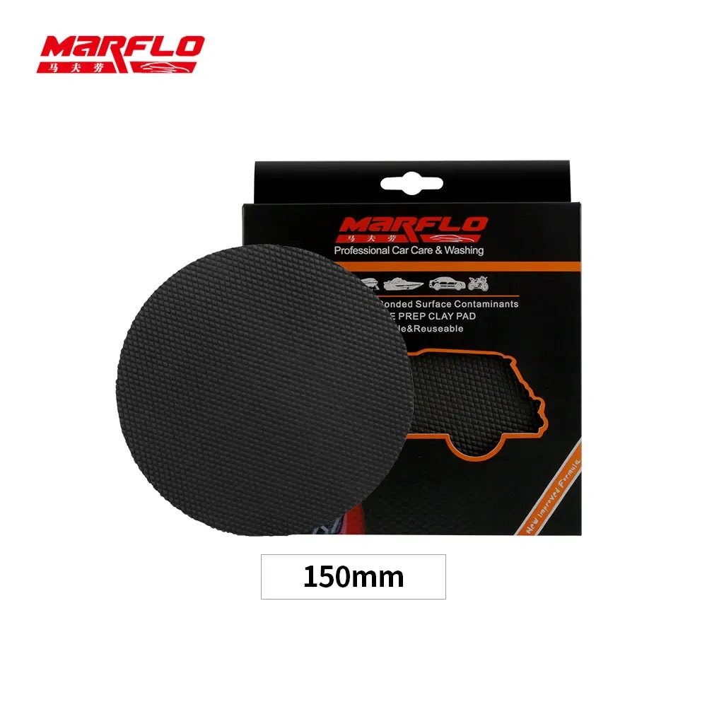 Marflo Car Washing Polish Wax Pad Heavy Grad Magic Clay Sponges Care Detailing Auto Tools Cleaning 6 5 4 3 Inch