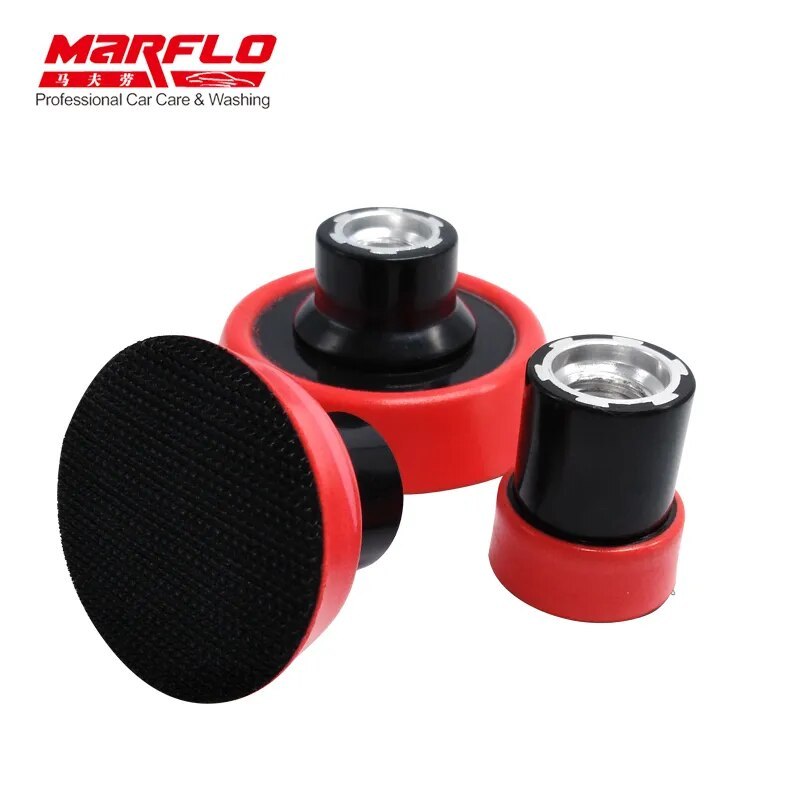 MARFLO Plate Backing Pad Sponge Polishing Car Wash and Care Tools M14 1.2" 2" 3" 3size in One Package