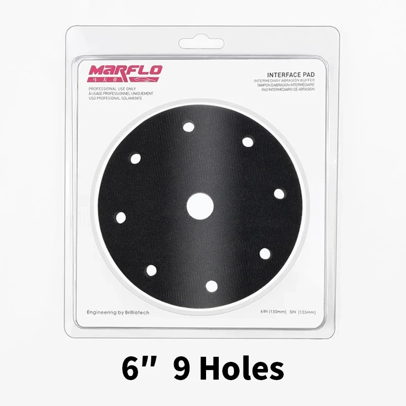 Marflo 5"6" Polishing Sponge Interface Pad Placed the Backing Plate and Sanding Disc for Multiple Reasons