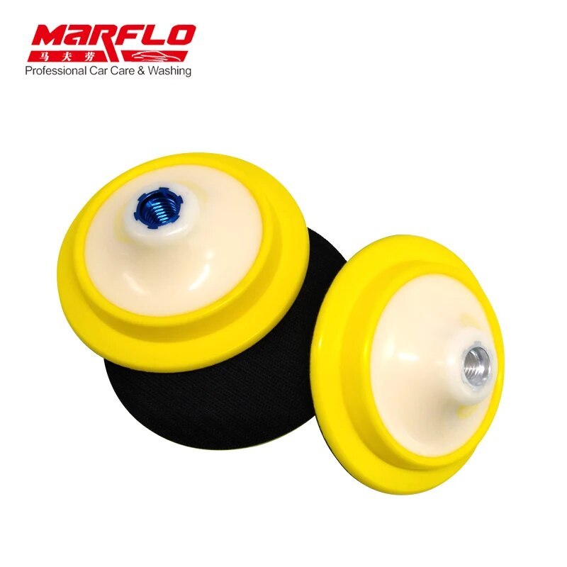 PU Backing Plate Pad 5"  3 Thread M14 M16 5/8-11 Flexible Polishing Pad for Car Polisher
