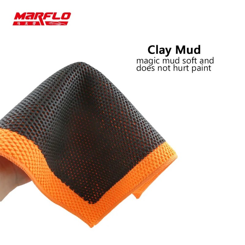 Marflo Point Clay Towel Cloth Magic Clay Bar Car Paint Repair Car Body Shine Before Wax And Costing