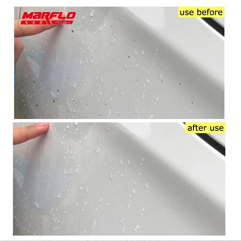 Marflo Car Pain Care Sponge Brush Magic Clay Bar Clean Brush Wax Sponge Applicator Speedy Surface Prep 3 Plus 1