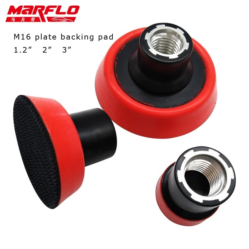 Marflo Sanding Backing Pad Plate Backing Pad M14 Thread M16 5/8-11 T1.2" 2" 3" 3size in one Package BT-70P123