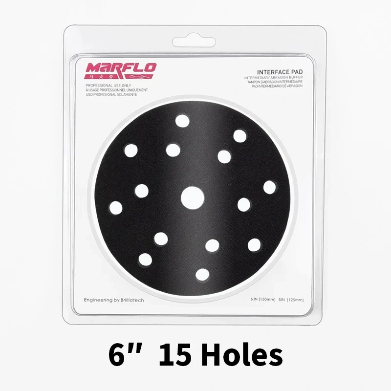 Marflo 5"6" Polishing Sponge Interface Pad Placed the Backing Plate and Sanding Disc for Multiple Reasons