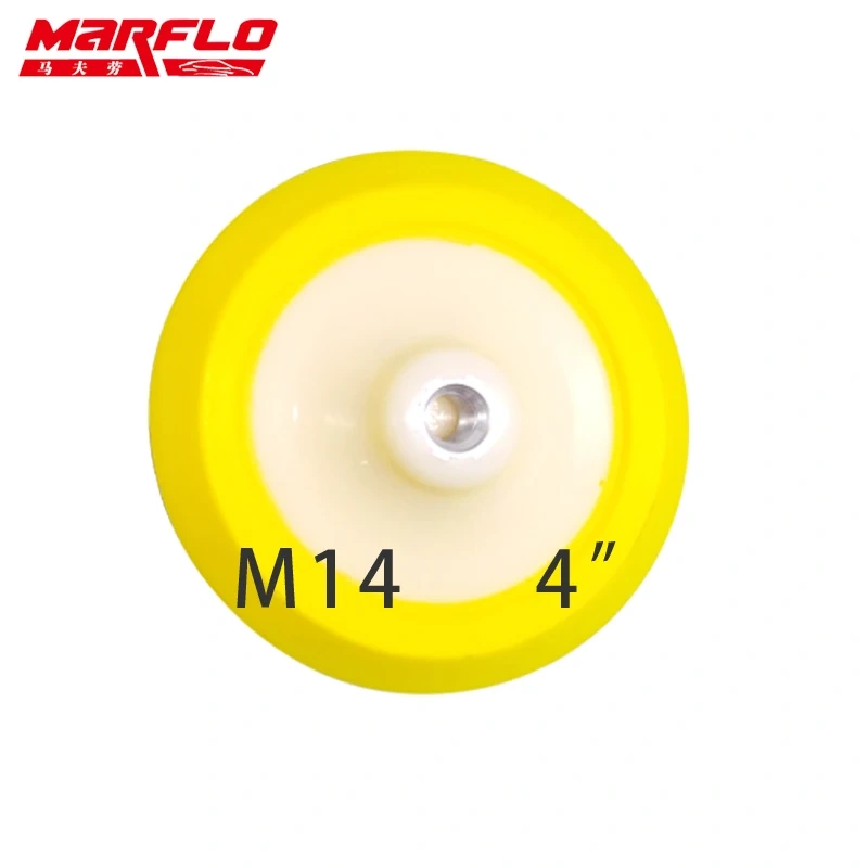 Plate Backing Pad for M14 Polisher with Polishing Sponge Pad 4" 4.5" 5" 6"  Hook Loop Backing Pad  Marflo