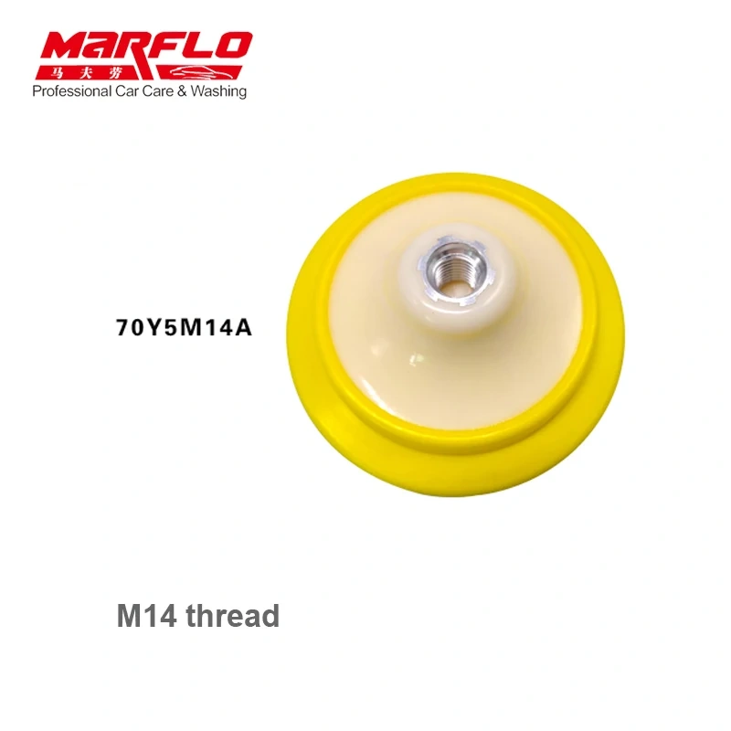 PU Backing Plate Pad 5"  3 Thread M14 M16 5/8-11 Flexible Polishing Pad for Car Polisher