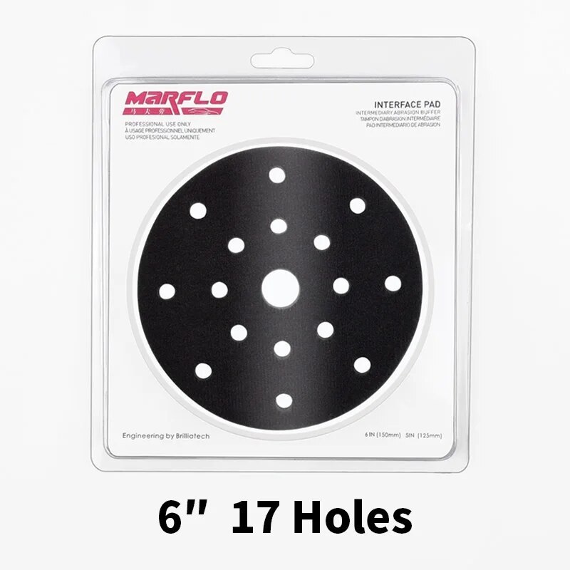 Marflo 5"6" Polishing Sponge Interface Pad Placed the Backing Plate and Sanding Disc for Multiple Reasons