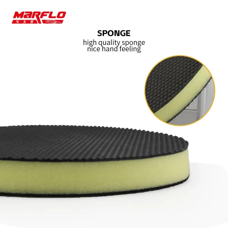 Marflo Car Washing Polish Wax Pad Heavy Grad Magic Clay Sponges Care Detailing Auto Tools Cleaning 6 5 4 3 Inch