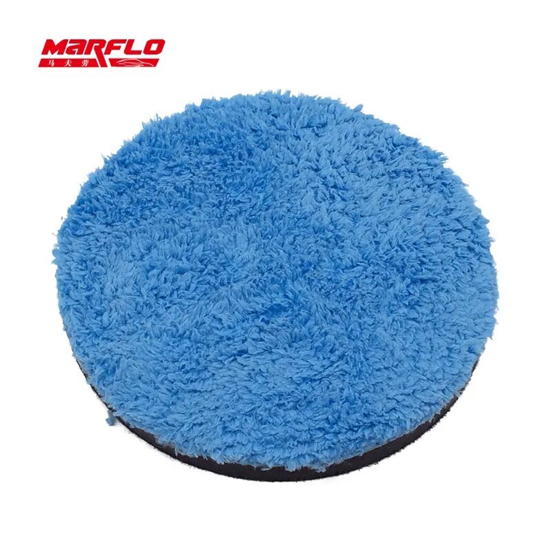 MARFLO Paint Car Care 6" Microfiber Buff Sponge Polishing Pad  Wax Pad  For Both Rotary and DA Polisher