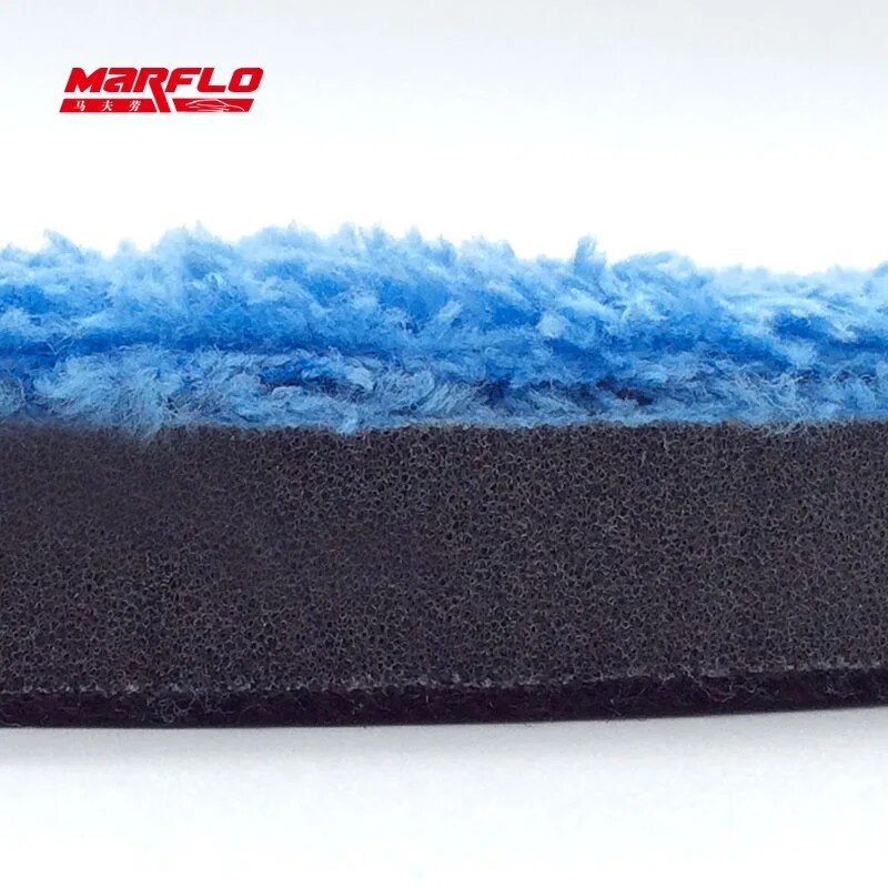 MARFLO Paint Car Care 6" Microfiber Buff Sponge Polishing Pad  Wax Pad  For Both Rotary and DA Polisher