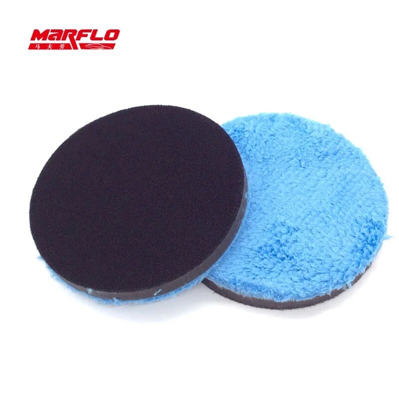 MARFLO Paint Car Care 6" Microfiber Buff Sponge Polishing Pad  Wax Pad  For Both Rotary and DA Polisher