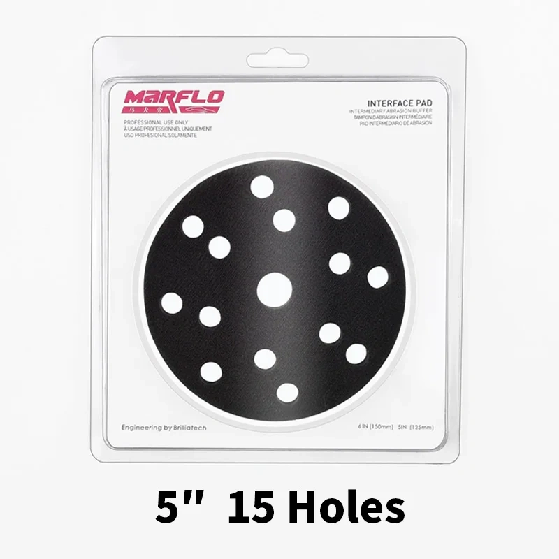 Marflo 5"6" Polishing Sponge Interface Pad Placed the Backing Plate and Sanding Disc for Multiple Reasons